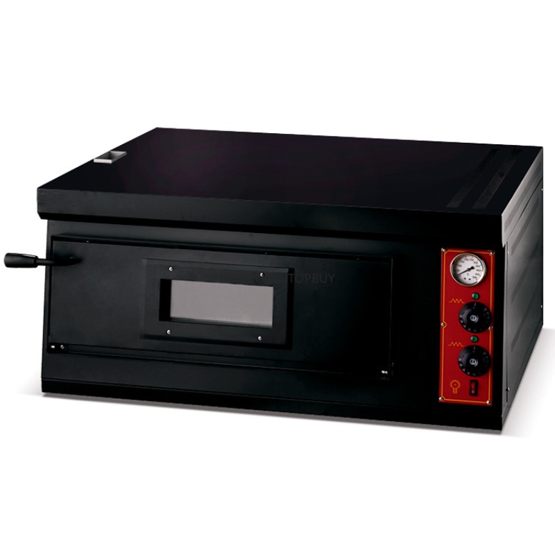 Kitchen Baking Counter - เตาอบพิซซ่าไฟฟ้าแบบตั้งโต๊ะสำหรับใช้ในเชิงพาณิชย์ พร้อมตัวควบคุมอุณหภูมิ อุปกรณ์ทำอาหารสำหรับร้านเบเกอรี่