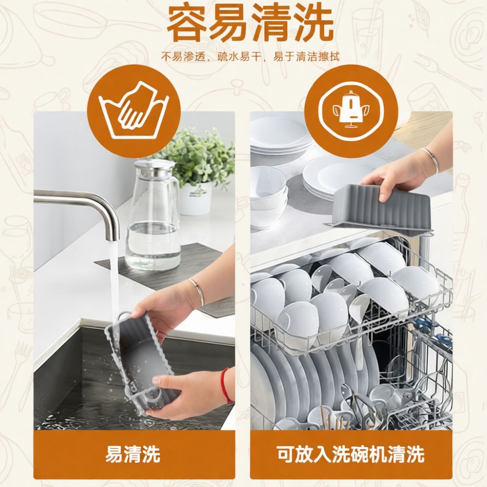 Kitchen Essentials Baking Tray - แม่พิมพ์ขนมปังซิลิโคน ถาดอบขนมปังทรงสี่เหลี่ยมผืนผ้า ทนความร้อน อุปกรณ์ทำขนมเค้ก ของใช้ในครัว ถาดอบเนื้อนุ่ม