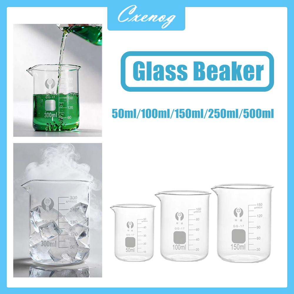 Kitchen Glass Baking Set - ชุดแก้วตวง 3 ชิ้น/ชุด แก้วใสพร้อมสเกล ทนความร้อน แก้วบีกเกอร์สำหรับครัว
