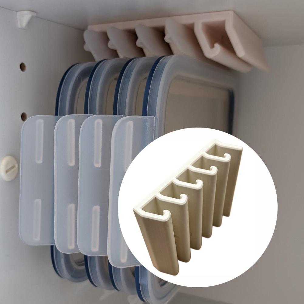 Kitchen Cabinet Baking Organizer - ที่จัดเก็บฝาภาชนะอาหารใต้ตู้สำหรับฝาภาชนะเก็บอาหารกว่า 365 ชิ้น อุปกรณ์ครัวสำหรับจัดเก็บอาหาร/ที่วางฝาภาชนะอบ