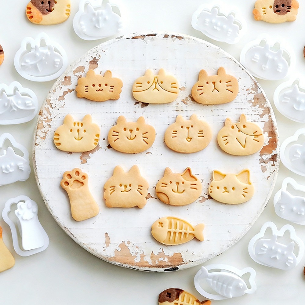 Kitchen Baking Store - แม่พิมพ์คุกกี้รูปแมวน่ารัก DIY อุปกรณ์ทำขนมสำหรับครัว