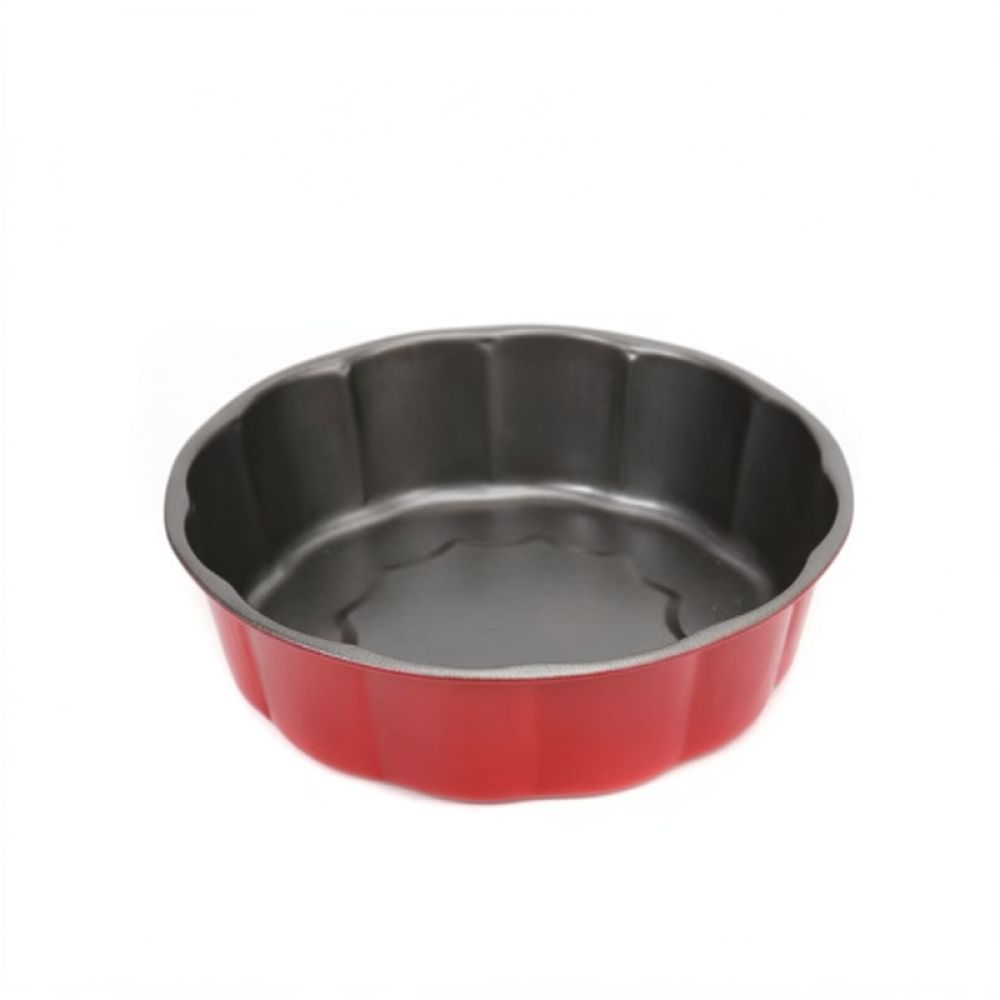 Kitchen Essentials Baking Tray - พิมพ์เค้กทรงกลมเคลือบสารกันติด ถาดอบขนมปังเหล็กคาร์บอน ถาดขนาดใหญ่ สำหรับทำขนมอบในครัว ชิฟฟอน อุปกรณ์เบเกอรี่ในครัวเรือน