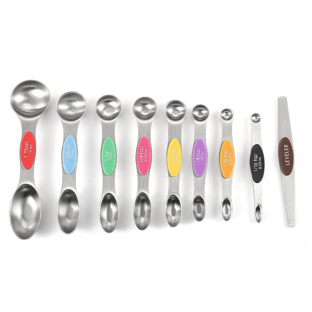 ชุดช้อนตวงแม่เหล็กสแตนเลส ช้อน - Kitchen Glass Baking Set บทวิจารณ์และราคา