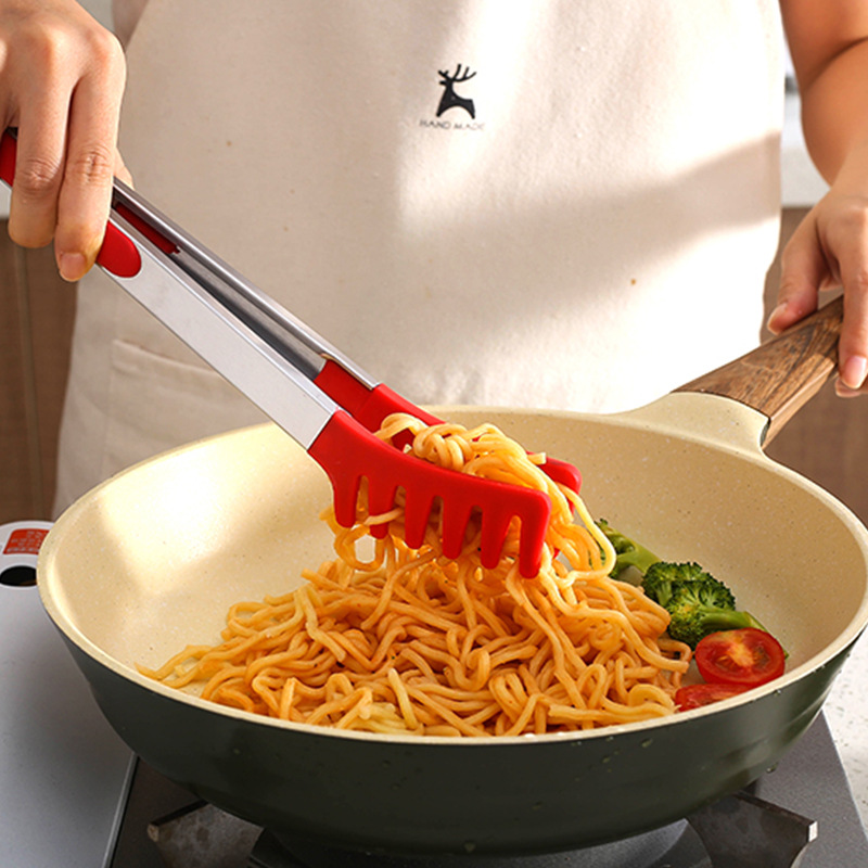 ที่คีบอาหารซิลิโคนสแตนเลสคลิปบ - Bread Baking Kitchen Utensils บทวิจารณ์และราคา
