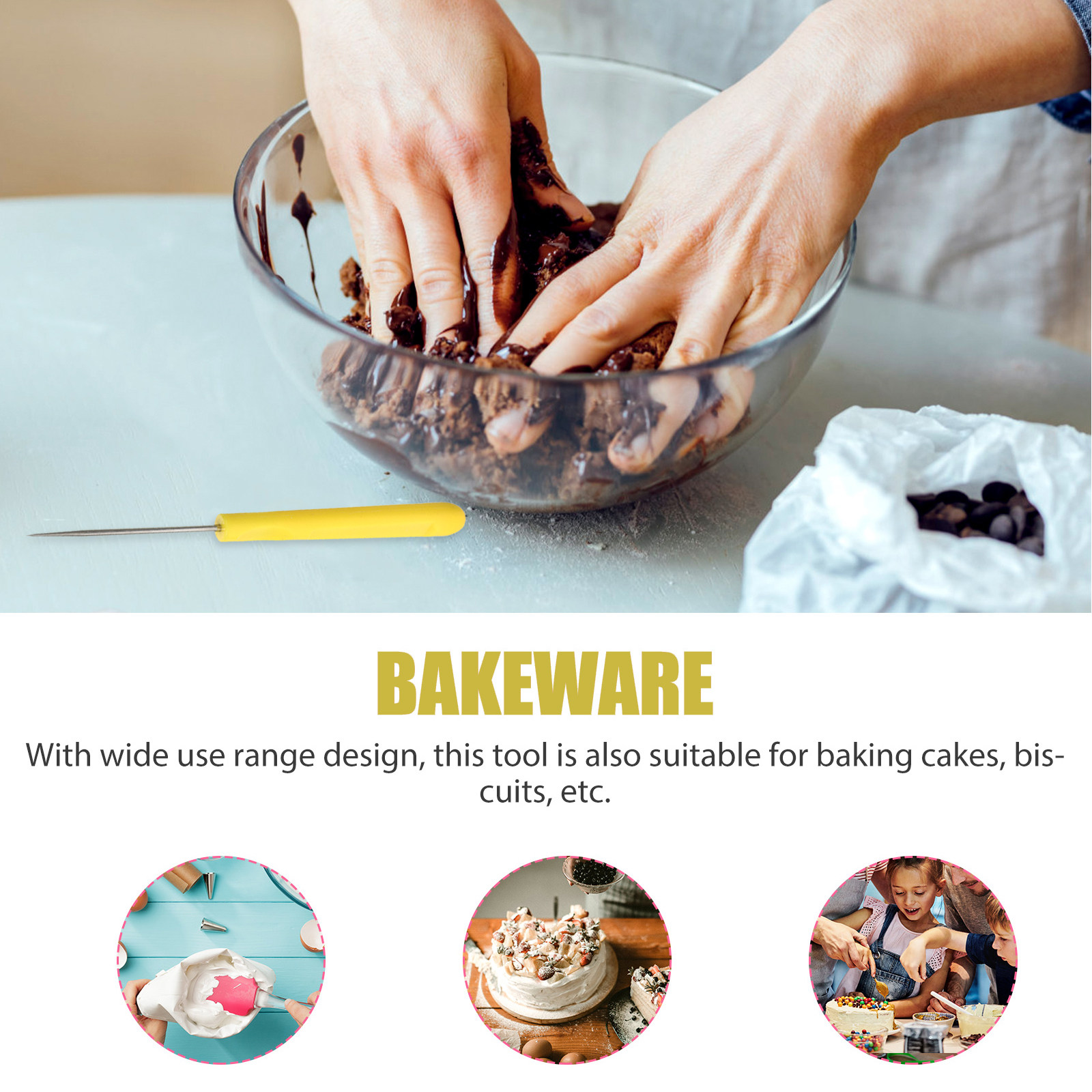 ชุดเข็มคนน้ำตาล 4 ชิ้น เครื่อง - Baking Kitchen Diy บทวิจารณ์และราคา