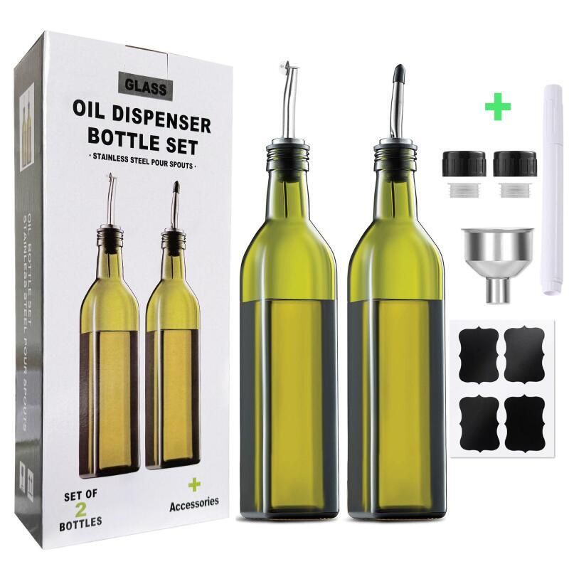 ขวดแก้วใสสำหรับน้ำมันและน้ำส้ม - Kitchen Glass Baking Set บทวิจารณ์และราคา