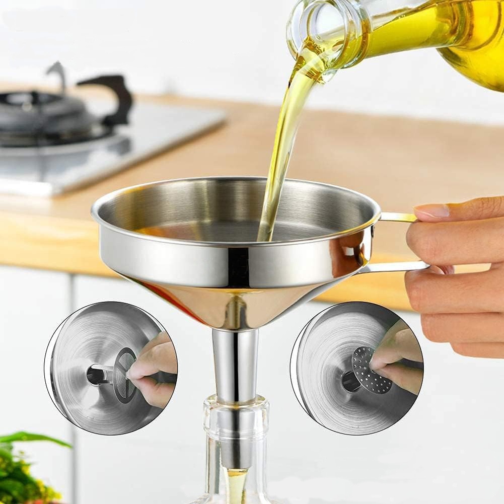 กรวยกรองน้ำมันสแตนเลส 1 ชิ้น ป - Kitchen Baking Store บทวิจารณ์และราคา
