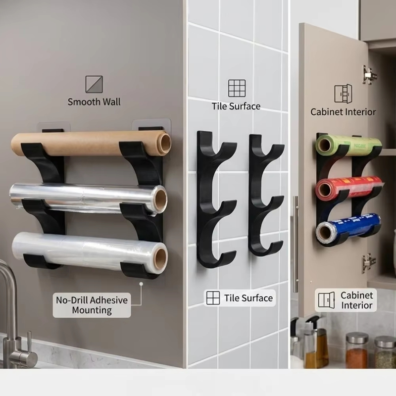 ที่วางกระดาษห่ออาหารแบบ 3 ชั้น - Kitchen Cabinet Baking Organizer บทวิจารณ์และราคา