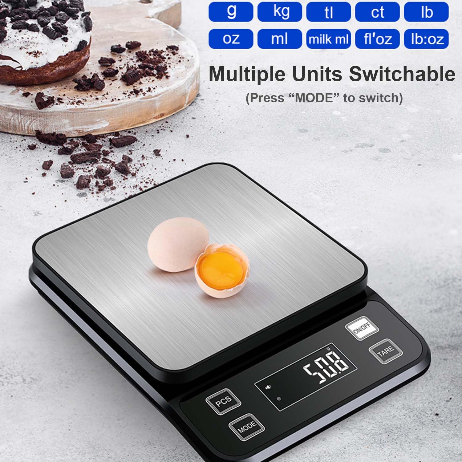 เครื่องชั่งดิจิตอลกันน้ำรุ่นให - Kitchen Scale Precise บทวิจารณ์และราคา