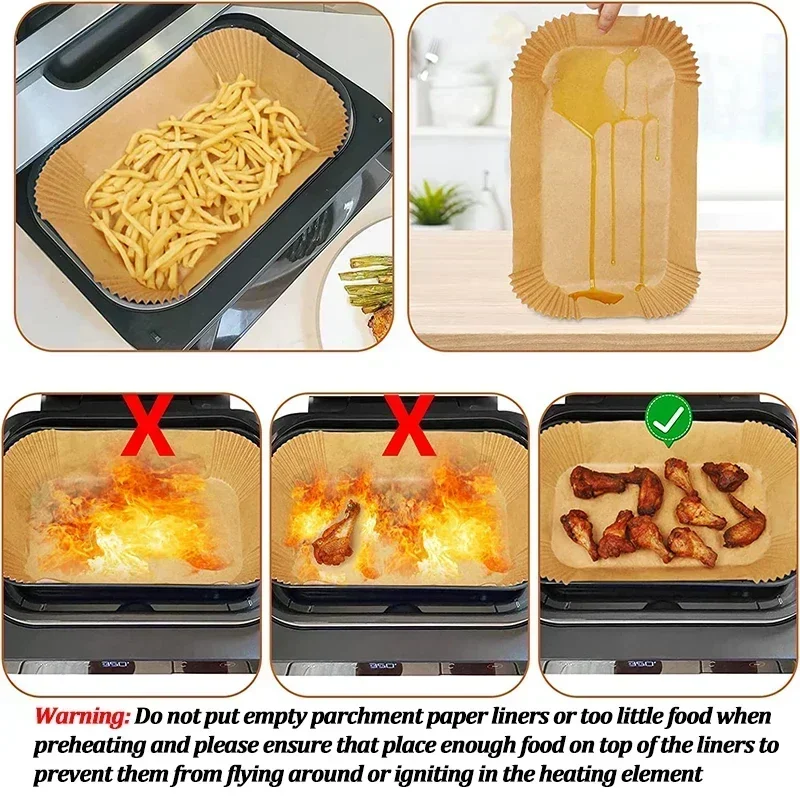กระดาษรองอบสำหรับหม้อทอดไร้น้ำ - Kitchen Baking Store บทวิจารณ์และราคา