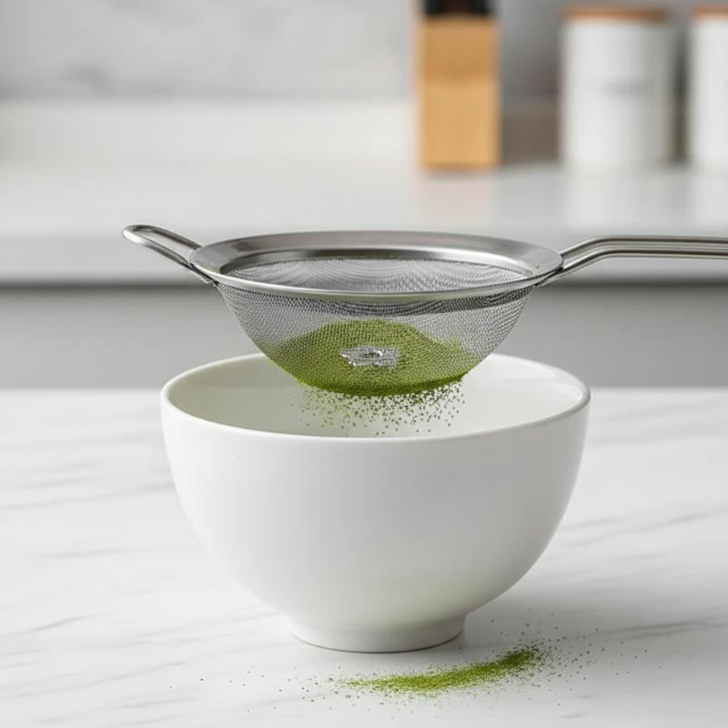 ตะแกรงร่อนผงมัทฉะสแตนเลส ป้องก - Baking Powder Kitchen บทวิจารณ์และราคา