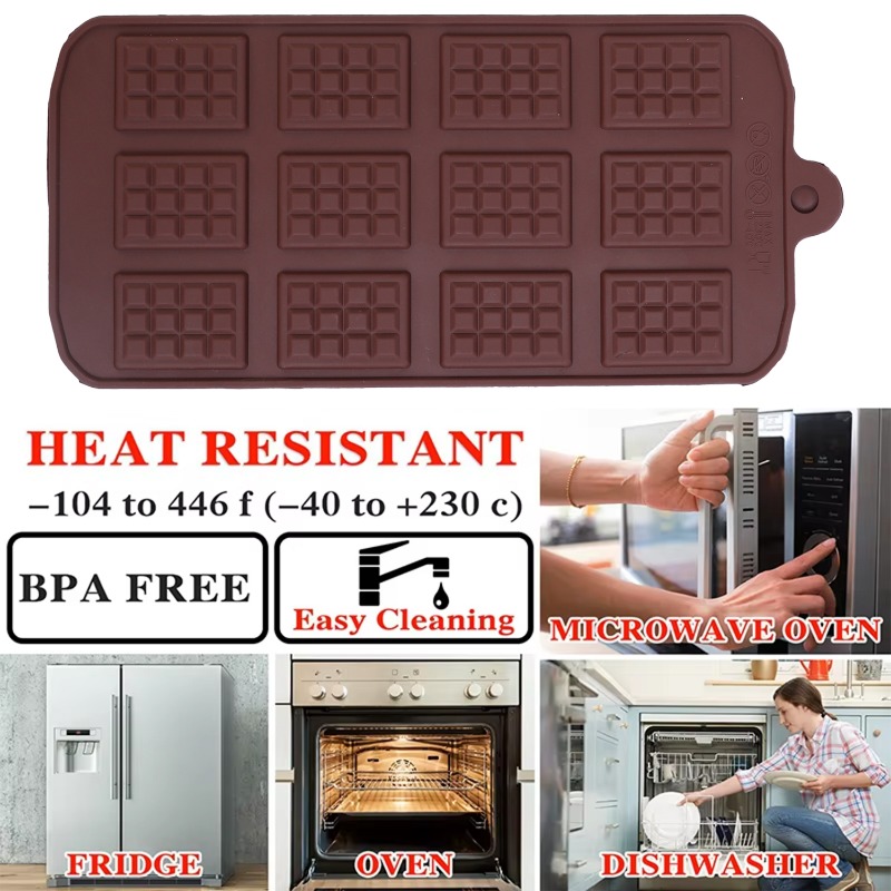 แม่พิมพ์ช็อกโกแลตซิลิโคน 12 แม - Kitchen Baking Store บทวิจารณ์และราคา