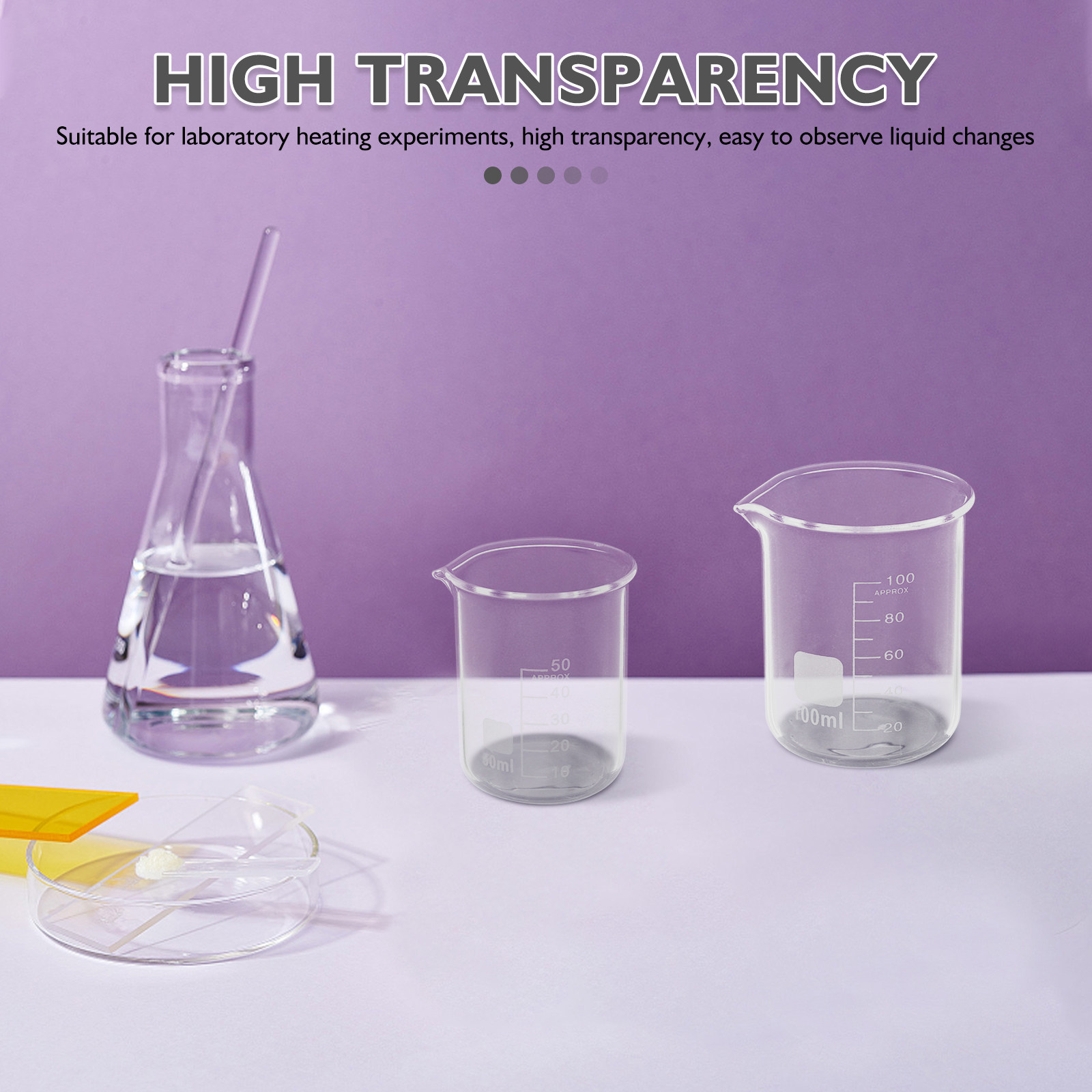 ชุดบีกเกอร์แก้วบอโรซิลิเกตสูง  - Kitchen Glass Baking Set บทวิจารณ์และราคา