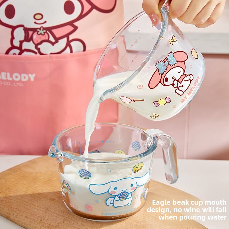 แก้วตวงน่ารักลายการ์ตูนกระต่าย - Kitchen Glass Baking Set บทวิจารณ์และราคา