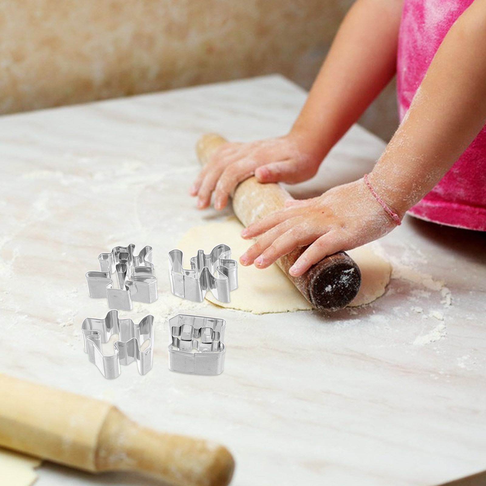 ชุดพิมพ์ตัดคุกกี้รูปคำภาษาจีน  - Baking Kitchen Diy บทวิจารณ์และราคา