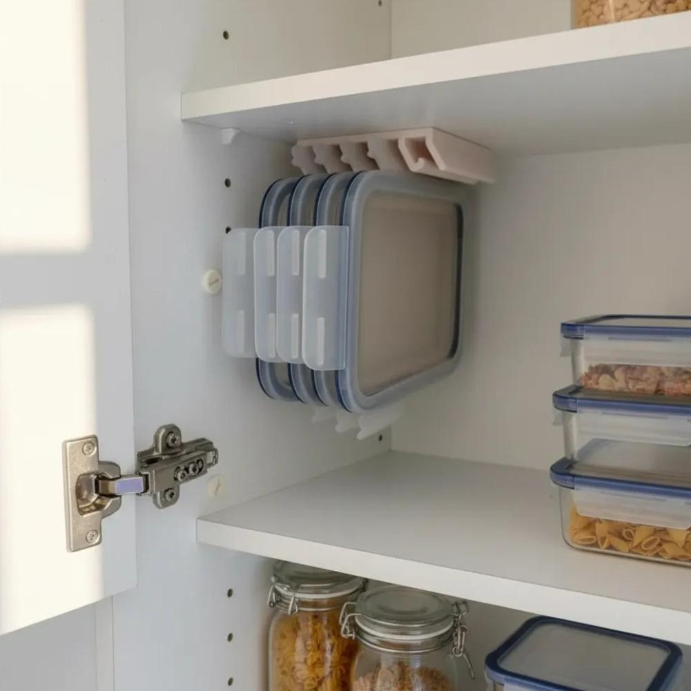ที่จัดเก็บฝาภาชนะอาหารใต้ตู้สำ - Kitchen Cabinet Baking Organizer บทวิจารณ์และราคา