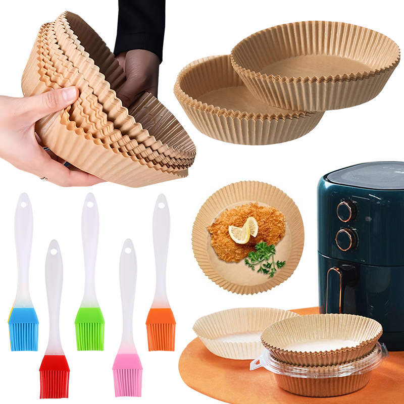 50/100PCS Air Fryer กระดาษสีสุ - Kitchen Baking Mat บทวิจารณ์และราคา
