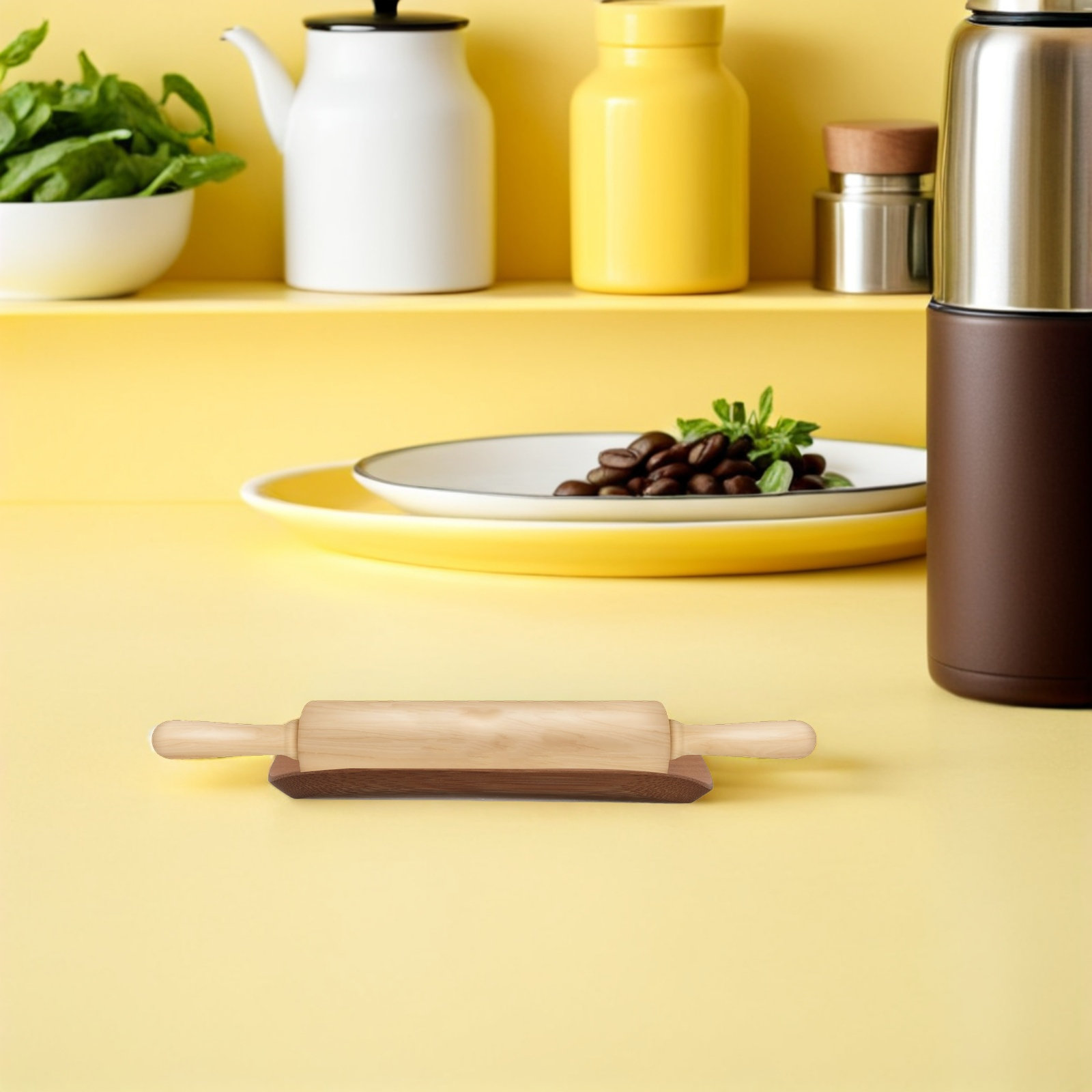 ที่วางไม้นวดแป้งไม้ ถาดไม้ไผ่ร - Kitchen Baking Counter บทวิจารณ์และราคา