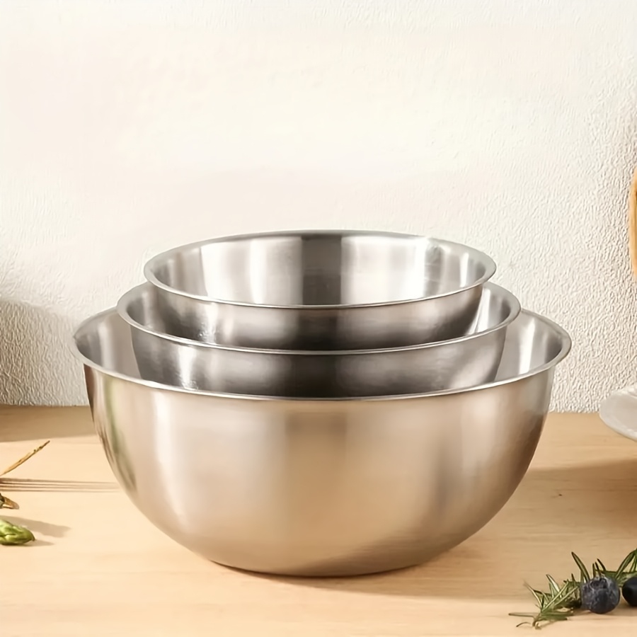ชุดชามสลัดสแตนเลส 3 ชิ้น ชามผส - Kitchen Baking Store บทวิจารณ์และราคา