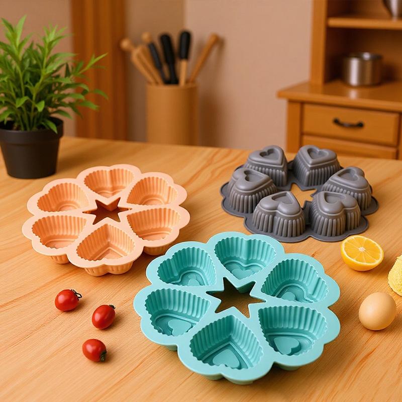 ถาดอบเค้กรูปหัวใจซิลิโคนแบบไม่ - Kitchen Essentials Baking Tray บทวิจารณ์และราคา