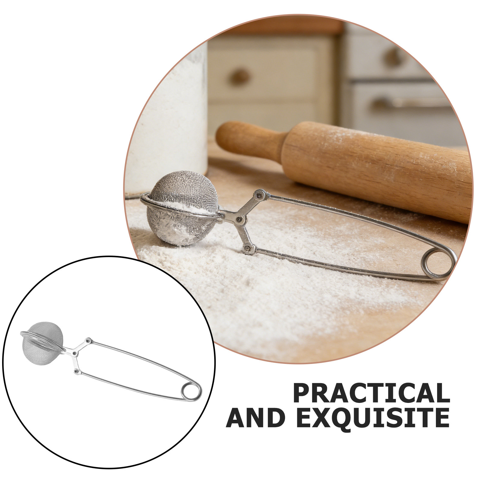 2 ชิ้น ตะแกรงร่อนแป้งด้ามจับสแ - Kitchen Baking Store บทวิจารณ์และราคา