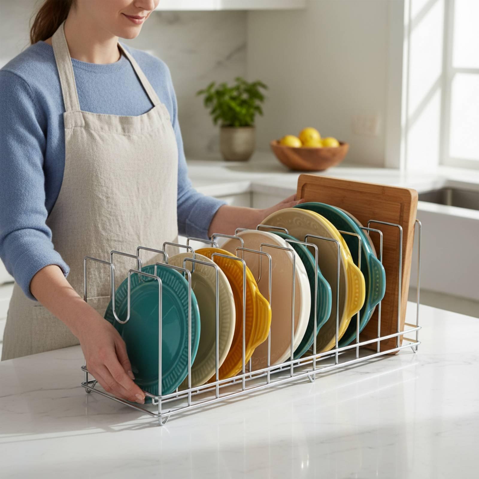 ชั้นวางของในครัวแบบแนวตั้งสำหร - Kitchen Cabinet Baking Organizer บทวิจารณ์และราคา
